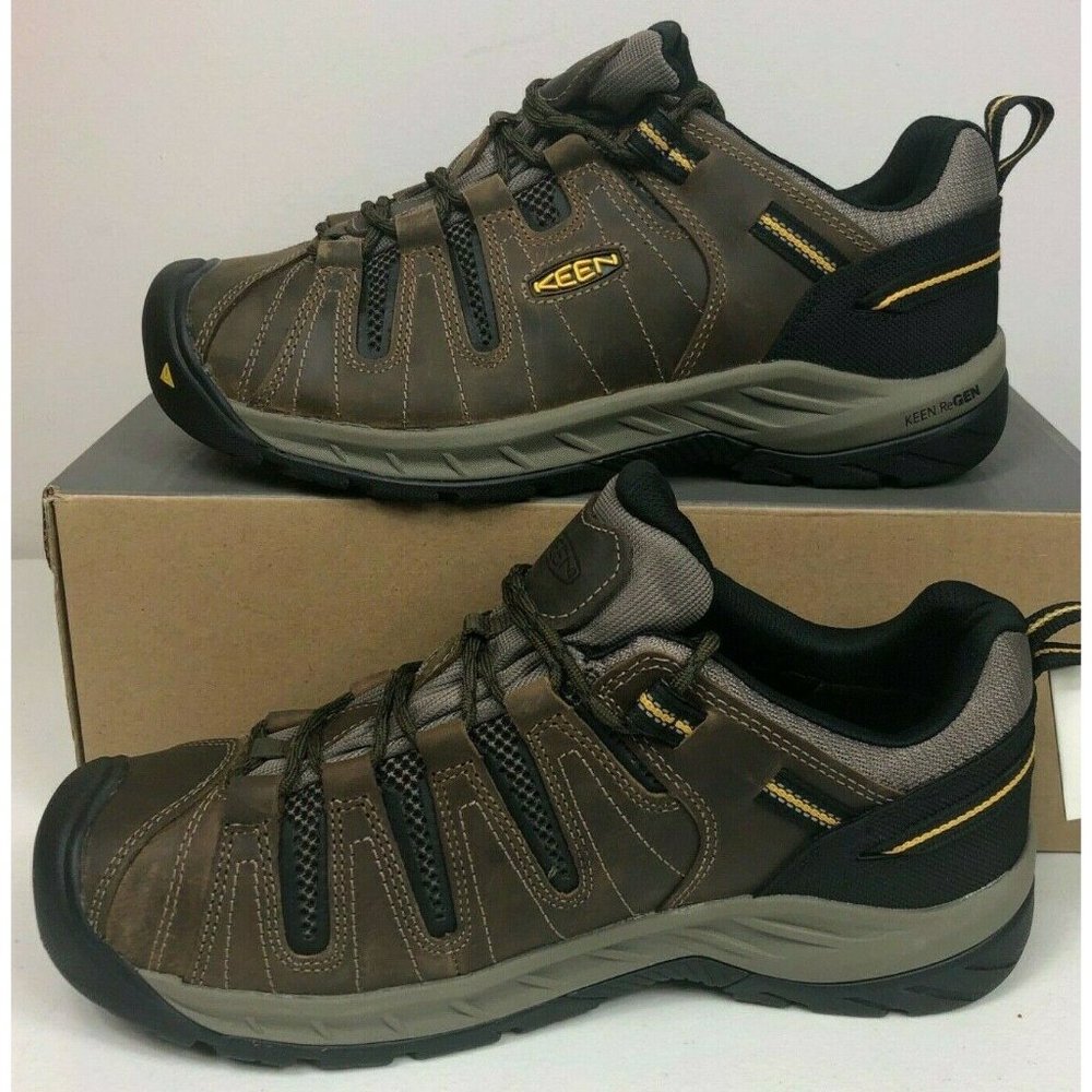Keen ReGEN Flint II Soft Toe Electrical Hazard Leather Sneakers Mens 10 D Work